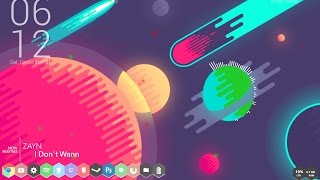 Galaxii V2 Rainmeter [upl. by Laehctim]