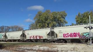 CP640 thru Pewaukee WI on 11124 2x0x0 wKCSdM4875  KCSdM4078 [upl. by Eelymmij]