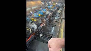 Hot Rolling Steel Rebar  Metalworking [upl. by Prudi]