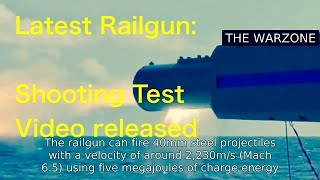 Latest railgun Shooting test video released [upl. by Anatnom]