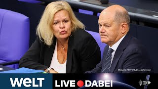 BUNDESTAG Innere Sicherheit und Migrationspolitik  Ampel stellt Sicherheitspaket vor  Livestream [upl. by Olag]