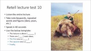 PTE Practice test Retell lecture 10 [upl. by Lladnew382]