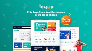 Toyup  Kids Toys Store WooCommerce WordPress Theme Demo Importold version [upl. by Fee]