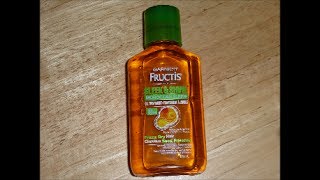 Fructis Sleek amp Shine Moroccan Sleek Oil Treatment Review [upl. by Ylurt]