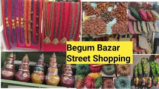 Begum bazar Hyderabad Street Shopping Diwali Collection Low Budget Shopping [upl. by Mylan]