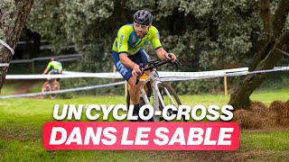 NOUVEAU RECORD EN CYCLOCROSS DANS LE SABLE ULTRA RAPIDE   FFC CYCLOCROSS ST BRÉVIN [upl. by Lekym]