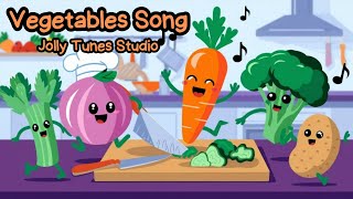 Vegetables Song  Learn Vegetables Kids SongJollyTunesStudioanimation vegetablesong dance kids [upl. by Fenner]