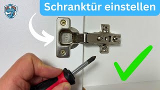 Schranktür einstellen einfache Anleitung  Schritt für Schritt   ✅ [upl. by Cuthbertson350]