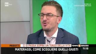 Come Scegliere il Materasso Giusto  Marco Piccoli su RAI1 [upl. by Nirre]