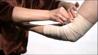 How to Wrap an Elbow with ACE™ Brand Elastic Bandages [upl. by Kcirdahc500]