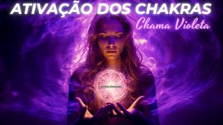 Meditação Guiada para Alinhar os 7 Chakras com a Chama Violeta Saint GermainDecretos e afirmações [upl. by Hales132]