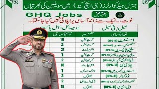 Join GHQ Pak Army New Jobs 2024 How to apply online [upl. by Assirod]