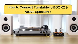 How to Connect Turntable to Fosi Audio BOX X2 amp Active Speakers [upl. by Electra]