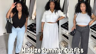 Summer Style Tips for Curvy Girls Midsize Outfit Edition [upl. by Neetsirk]