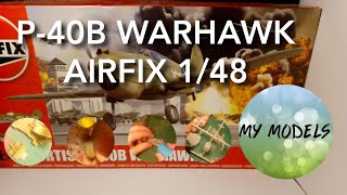 Airfix P40B Warhawk 148 Part 1 Cockpit 360p [upl. by Poliard124]