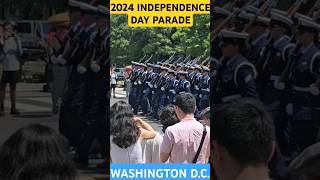 Washington DC INDEPENDENCE DAY Parade July 2024 Shocking shorts god july4th america parade [upl. by Ahsiela]