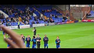 Oldham Athletic Players Thanking Fans Vs Tranmere Rovers 21124 202425 [upl. by Davey]