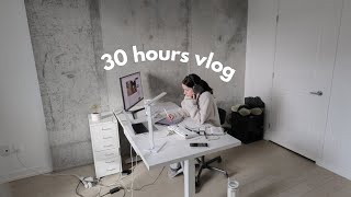 30 hours study vlog bc I need to catch up on a month of uni [upl. by Adalbert742]