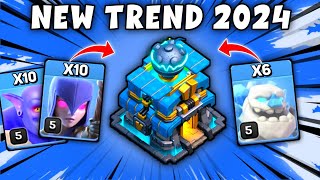 TH12 Ice Golem  Witch  Bowler Attack Strategy  Best Th12 Attack Strategy 2024 Clash of Clans [upl. by Sral419]