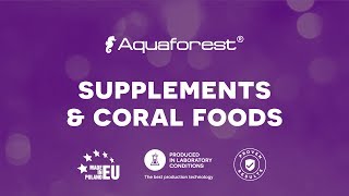 Aquaforest Supplements and coral foods [upl. by Ainecey]