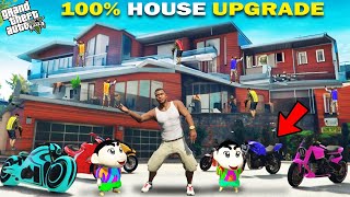 GTA 5  Franklin Shinchan amp Pinchan Full 100 Premium Luxury House Upgrade Complete GTA 5 [upl. by Adnamar63]