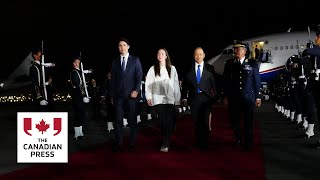 Trudeau arrives in Peru for APEC meeting [upl. by Denyse]