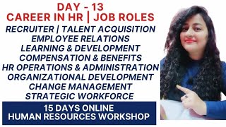 Day 13 of 15 Days HR Workshop  Career In HR  Job Roles hrworkshop careerinhr readytogetupdate [upl. by Salokcin]