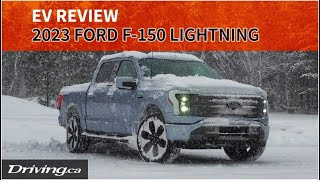 Ford F150 Lightning Platinum  Winter EV Review  Drivingca [upl. by Neeoma]