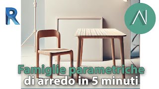 Arredi unici in Revit con Famiglie Parametriche  Tutorial completo [upl. by Ytsur799]