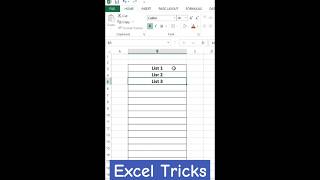 Excel Advance Tricks exceltech row [upl. by Enohpesrep]