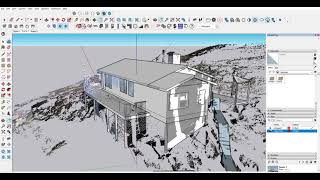 Sketchup Model from a Point Cloud using Trimble Scan Essentials shorts [upl. by Anerroc]