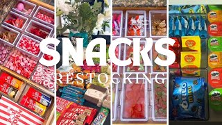 Ultimate Snacks Restocking ASMR🤤😋  Satisfying Snack Restocking Organizer [upl. by Rahab]