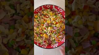 Ham Pasta Salad  Summer Salad Shortcut [upl. by Risay]