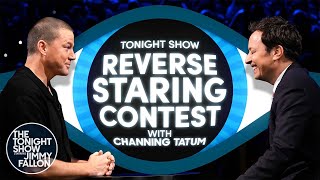 Reverse Staring Contest with Channing Tatum  The Tonight Show Starring Jimmy Fallon [upl. by Sigrid]