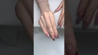 Nail transformation transition 💅 nails [upl. by Aicenaj249]