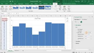 Creating A Histogram Excel 2016 [upl. by Lurie]