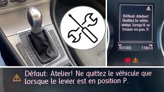 Réparation message d’erreur boite de vitesse DSG VolkswagenSeatSkoda… Défaut Atelier P Golf 7 [upl. by Lizzie]