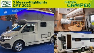 5 MesseHighlights  CMT 2023  Neue Campingbusse ein Ti und ein Hobby Caravan im Check [upl. by Sitarski]