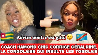 🚨SORTEZ😳 COACH HAMOND CHIC CORRlGE GÉRALDINE LA CONGOLAISE QUI lNSULTE LES TOGOLAIS hamondchic [upl. by Leroy]