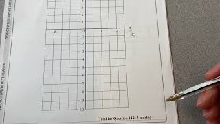 Maths GCSE foundation paper Nov 2023 straight line graph [upl. by Ormiston]