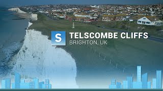 Brighton Telscombe Cliffs Part 3 Aerial 4K Drone View [upl. by Yramanna765]