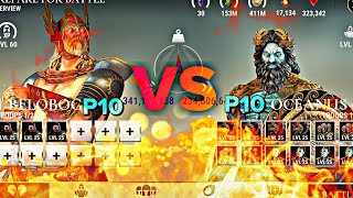 SOLO BELOBOG P10🔥vs❄️OCEANUS P10 X FACTOR  Max resists  Dawn of Titans [upl. by Anilegnave]