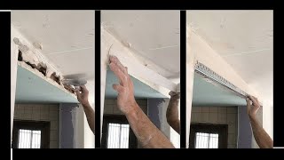 ✅ How to Achieve a Drywall Finish with Joint Compound on Lattice Beams [upl. by Jelks761]