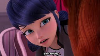 Marinette tells her secret to Alya  Miraculous Gang of Secrets  S4 E3 [upl. by Ahsennod]