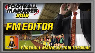 How to Install FM16 Data Editor amp InGame Editor  Football Manager 2016  TUTORIAL [upl. by Neerehs]