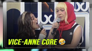 Ang daldal talaga Bardagulan resumes as Anne Curtis Vice Ganda reunite on Showtime [upl. by Shornick]