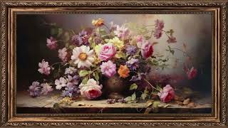 The Art Corner Flower Vase Framed Painting for TV Wallpaper amp Home Decor frametv art tvwallpaper [upl. by Irpac]