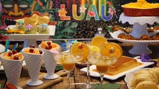 LUAU Party  Table Preparation  Tropical Hawaiian [upl. by Nettie379]