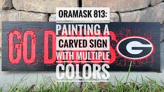 XCarve CNC Router and Oramask 813 Stencil Vinyl Painting a Sign with Multiple Colors [upl. by Calvina]