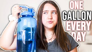 DRINKING A GALLON OF WATER A DAY FOR 30 DAYS  INSANE RESULTS [upl. by Reynold]